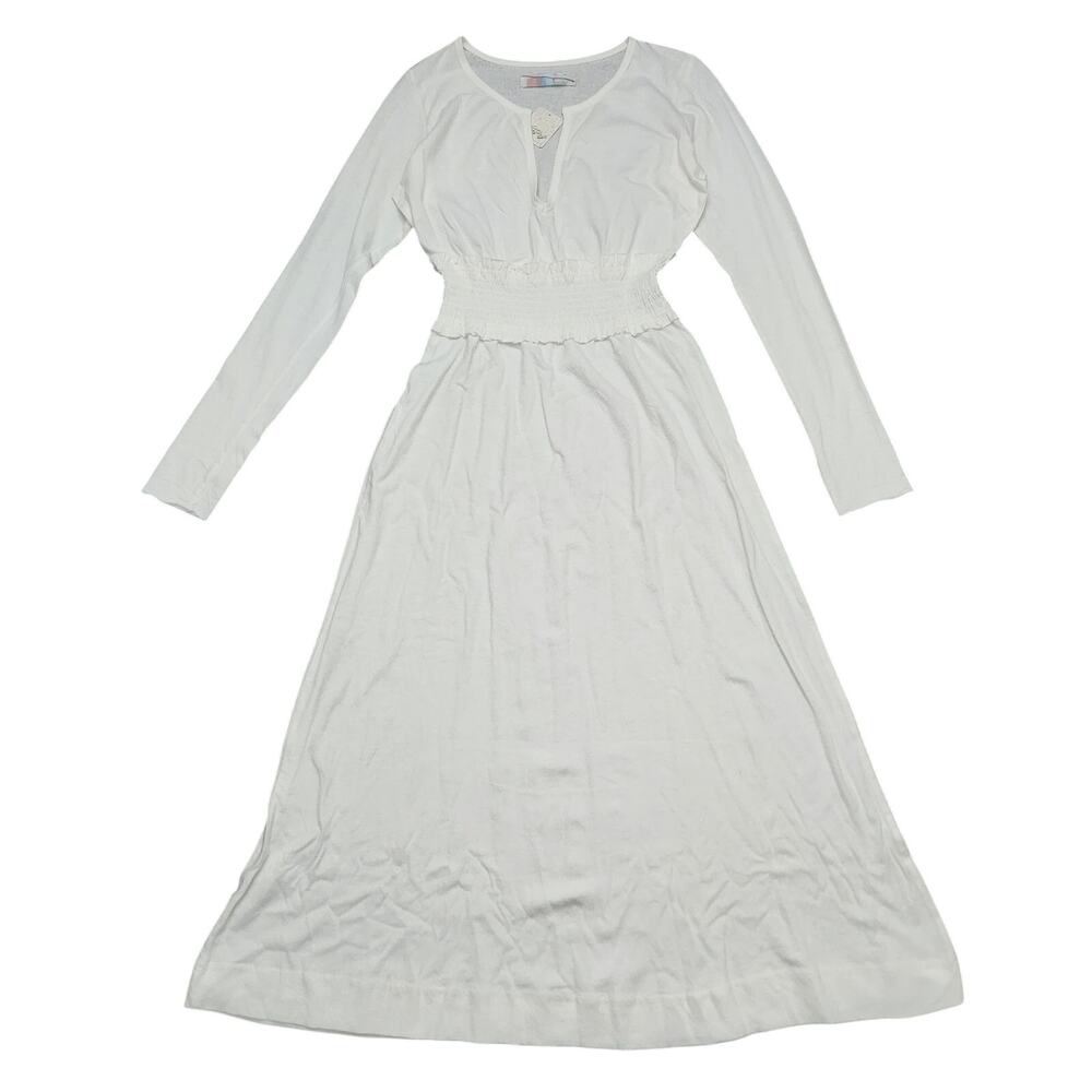 NWT Free People Beach Cotton Linen Blend White Dress Size Small